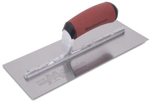 S/S FINISHING TROWEL 356x121mm WOOD HANDLE
