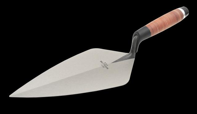 WIDE LONDON BRICK TROWEL 305x146mm LEATHER HANDLE