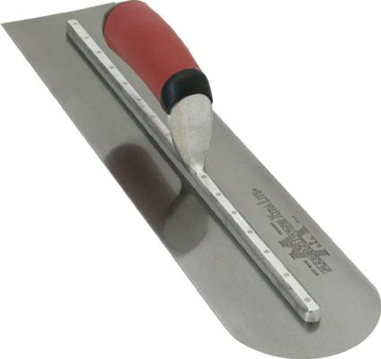 ROUND FRONT FINISHING TROWEL 406x102mm DURASOFT