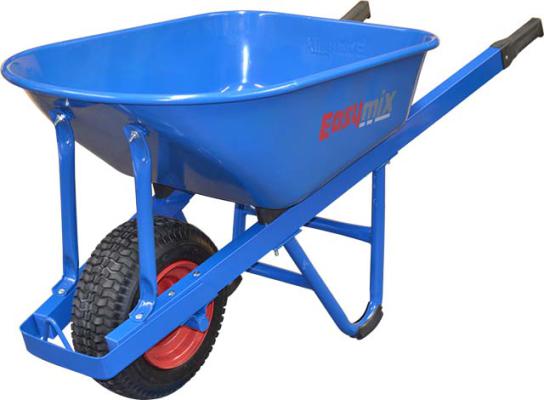 BLUE W/BARROW HD STEEL TRAY (NARROW PNEUMATIC)