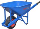 BLUE W/BARROW HD STEEL TRAY WIDE PNEUMATIC WHEEL